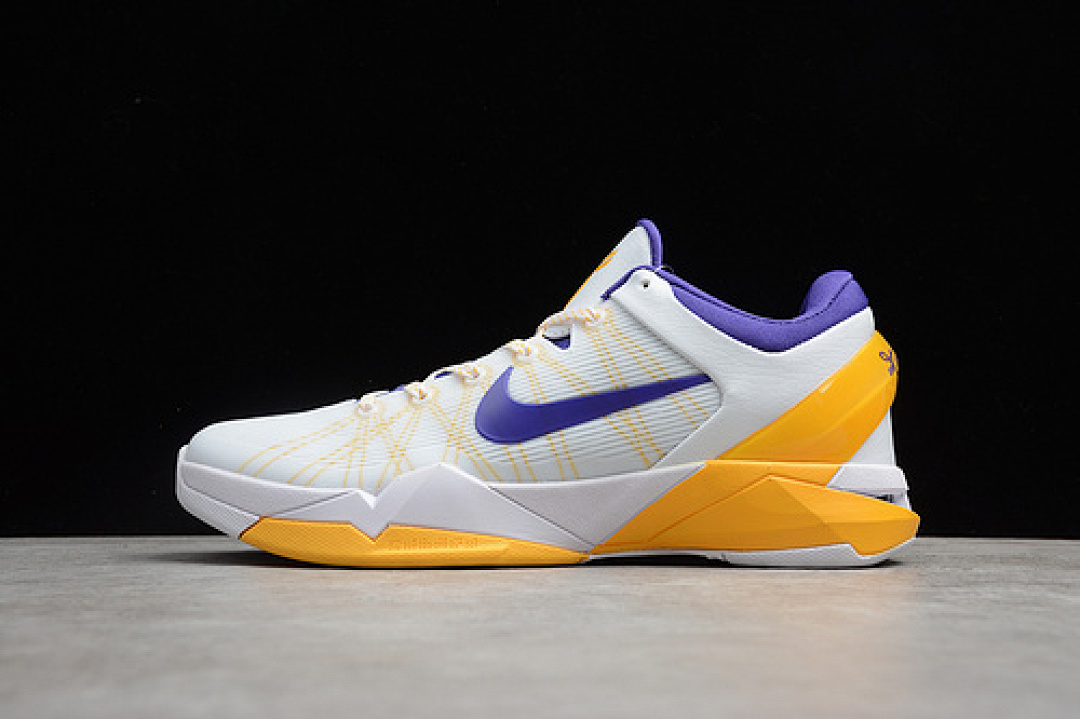 Nike Nike ZOOM KOBE 7 SYSTEM LAKERS WHITE/CONCORD-DEL SOL-PURE PLATINUM · 488371-101, photo 1