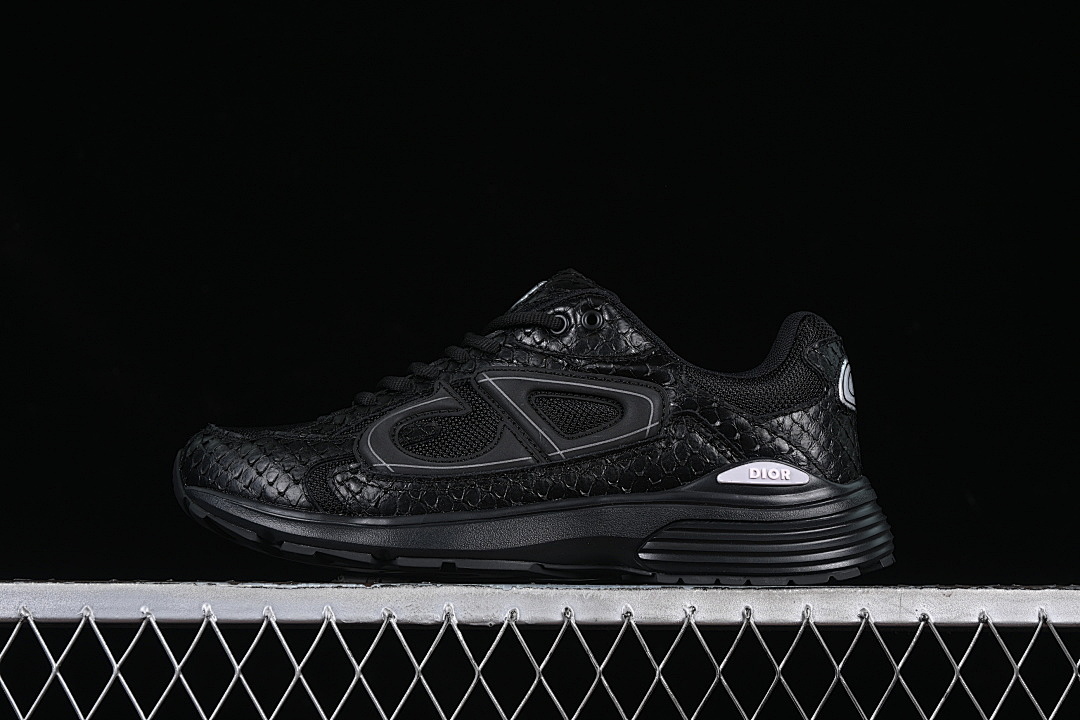 Dior [RUBBER CASUAL SPORTS SHOES BLACK/BLACK/BLACK]-[WOMAN:35-39]-[MAN:40-46] - Image 2