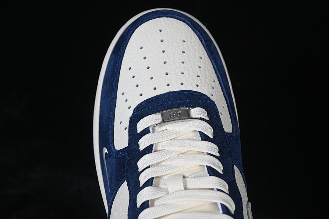 Nike [HM3703-161]-[AIR FORCE 1 07 LOW WHITE/GREY/BLUE]-[WOMAN:36-39]-[MAN:40-45] - Image 10