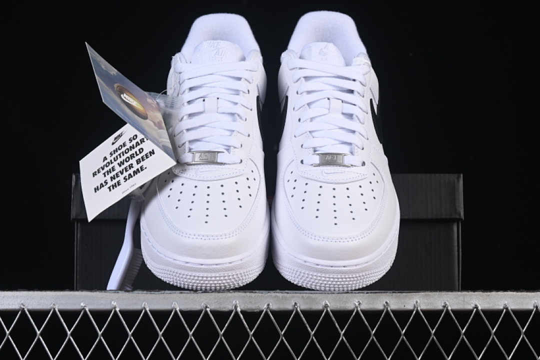Nike [CU9225-102]-[AIR FORCE 1 07 LOW CASUAL SNEAKERS BLACK/WHITE]-[WOMAN:36-39]-[MAN:40-45] - Image 12