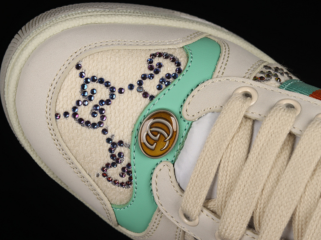 Gucci [9Y9209666]-[GU*CCI SCREENER SNEAKERS LIGHT GREY/GREEN/RED]-[WOMAN:35-40] - Image 10