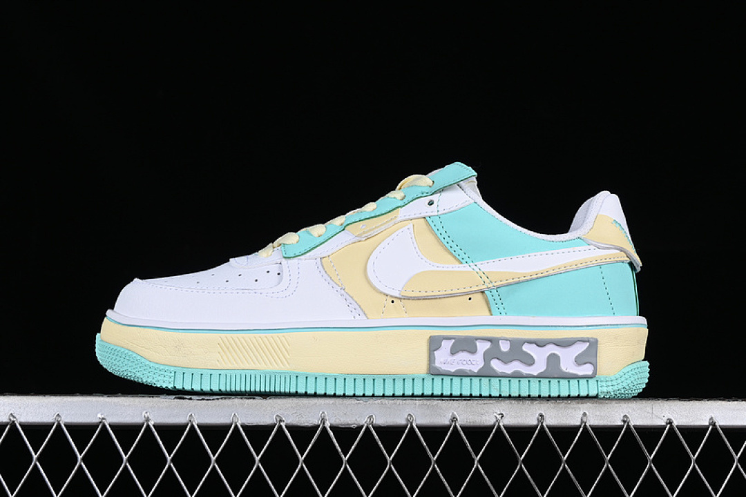 Nike Nike AIR FORCE 1 FONTANKA OFF-WHITE/YELLOW/SKY BLUE · CW6688-610, photo 1