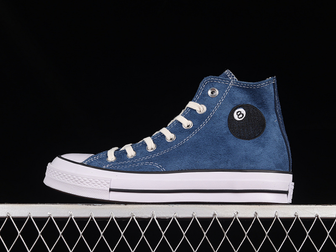 Converse [A03711C]-[STUSSY X CHUCK TAYLOR ALL-STAR 70S HIGH 8 BALL SARGASSO SEA/WHITE/BLACK]-[35-44], photo 1