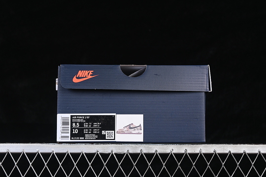 Nike [XL2132-888]-[AIR FORCE 1 07 LOW LOW-TOP CASUAL SNEAKERS PINK/BLACK]-[WOMAN:36-39]-[MAN:40-45] - Image 12