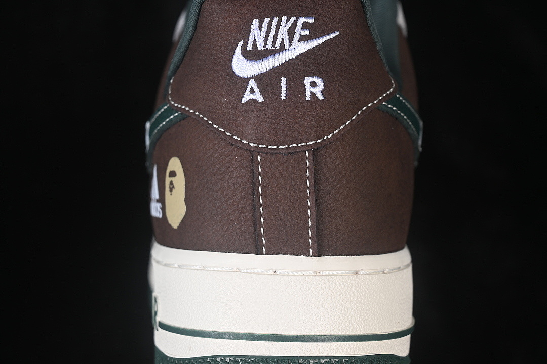 Nike [DW8806-012]-[AIR FORCE 1 07 LOW CASUAL SNEAKERS WHITE/GREY/BROWN]-[WOMAN:36-39]-[MAN:40-45] - Image 7