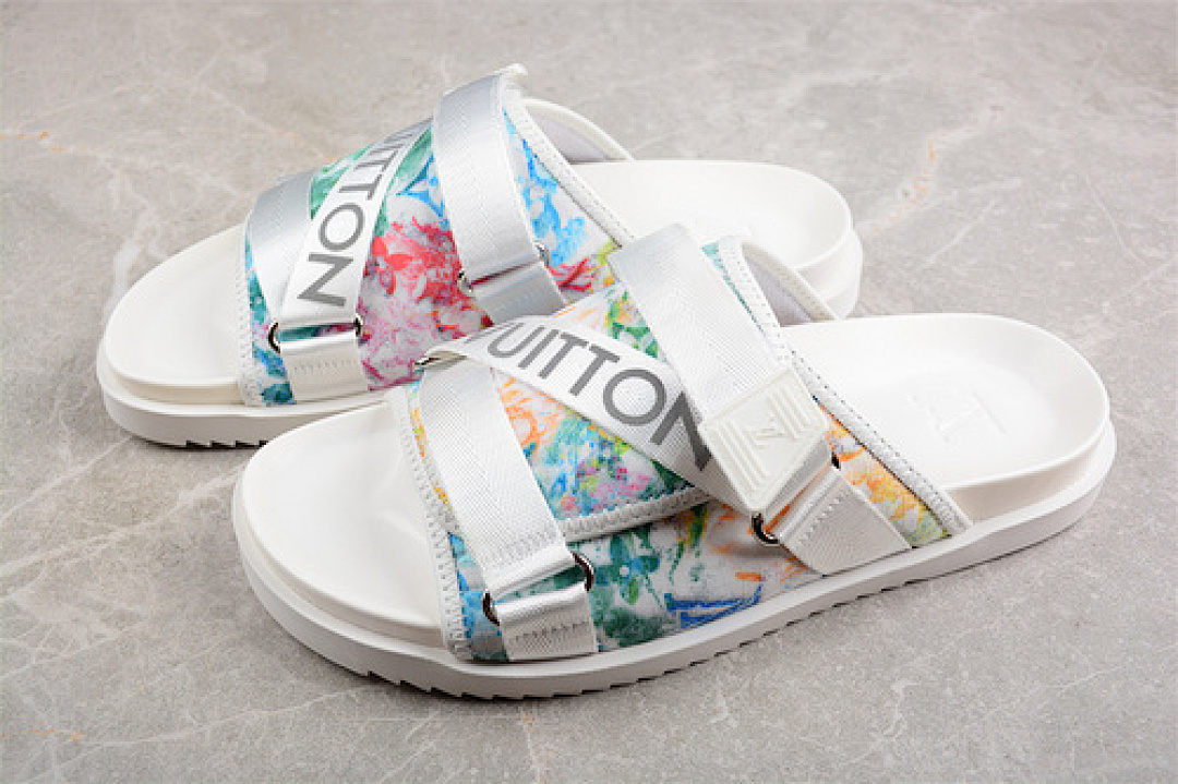 Louis Vuitton [L*V COMFORTABLE CASUAL COOL SLIPPERS WHITE]-[MAN:38-45] - Image 3