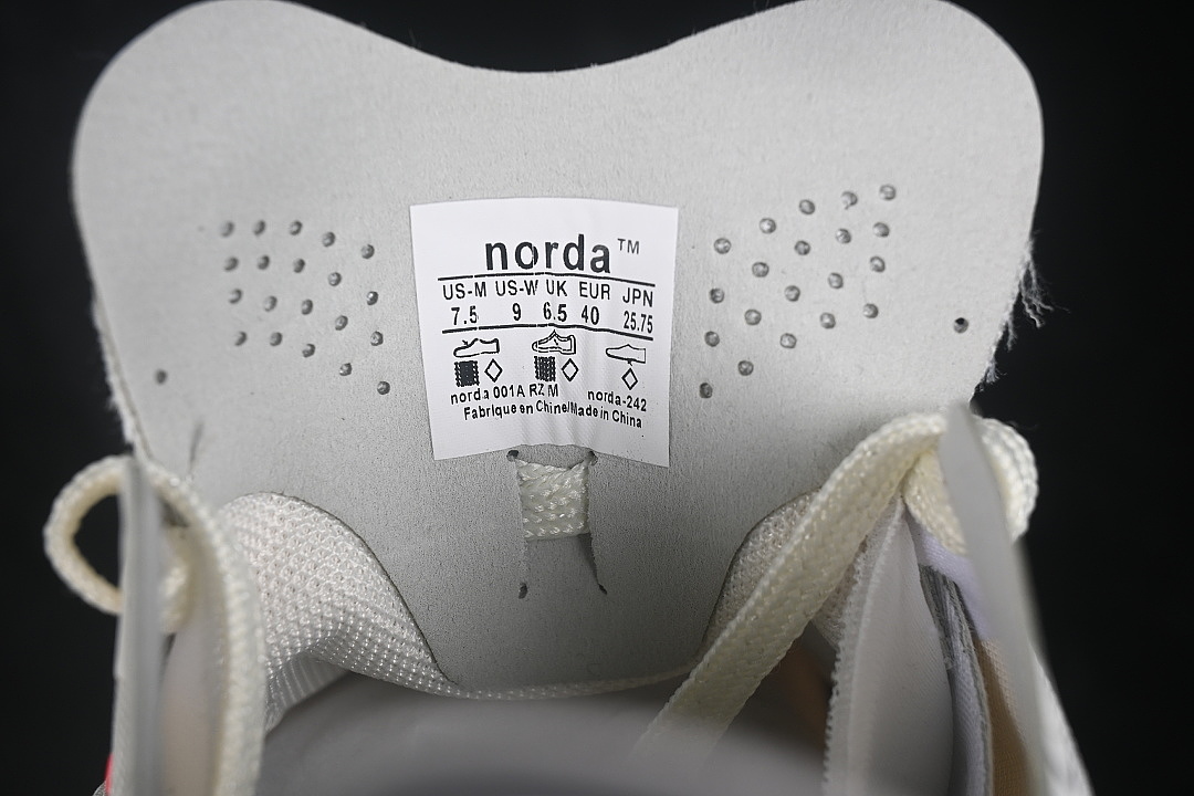 Norda [001 DYNEEMA ANTI SLIP CASUAL RUNNING SHOES WHITE/GREY/RED]-[WOMAN:36-39]-[MAN:40-45] - Image 6