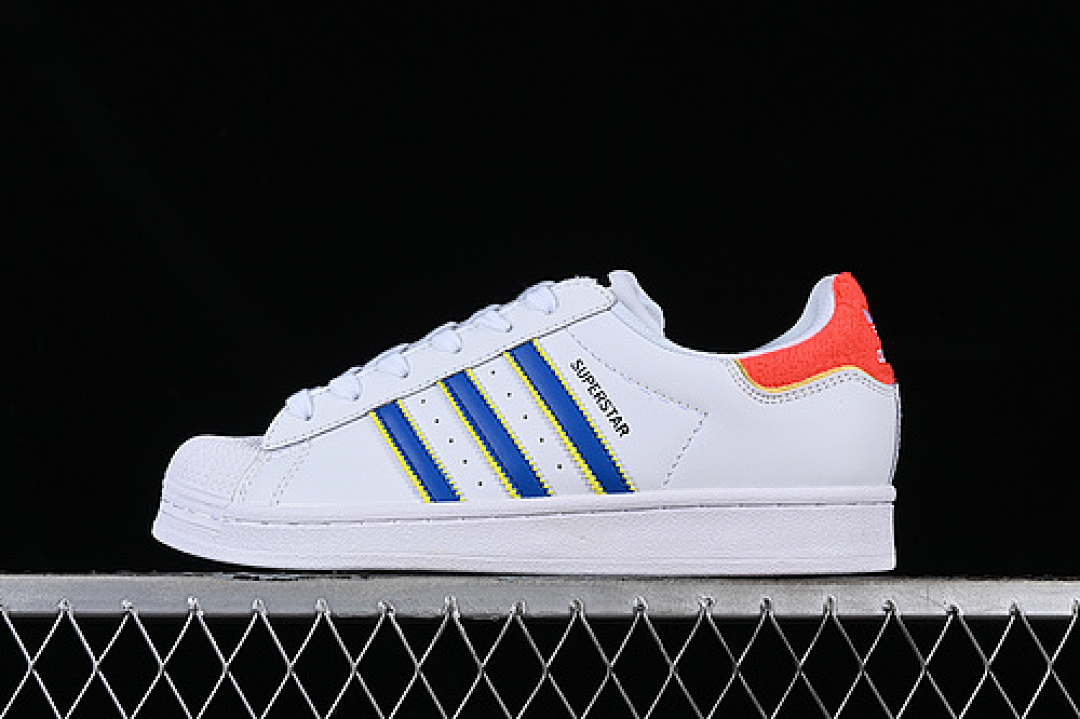 Unbranded [HQ1939]-[SUPERSTAR WHITE/ORANGE/BLUE]-[WOMAN:35.5-39]-[MAN:40-45], photo 1