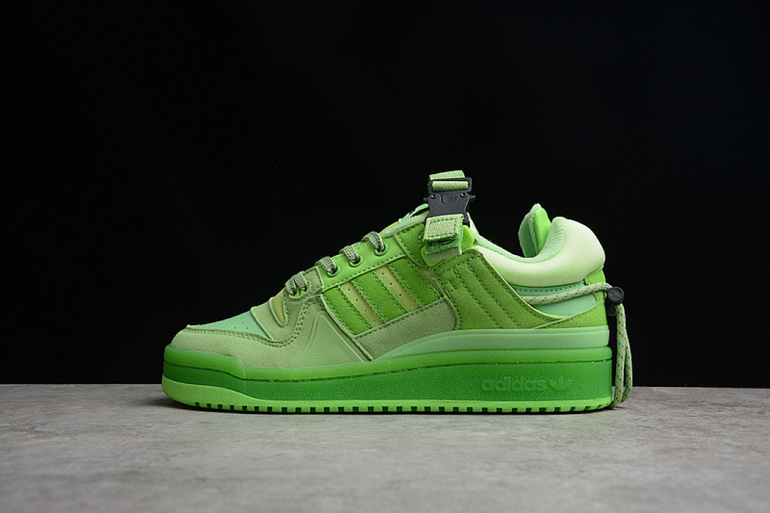 Unbranded [GW0269]-[BAD BUNNY X FORUM LOW SHOES FLUORESCENT GREEN/BLACK]-[WOMAN:36-39]-[MAN:40-45], photo 1