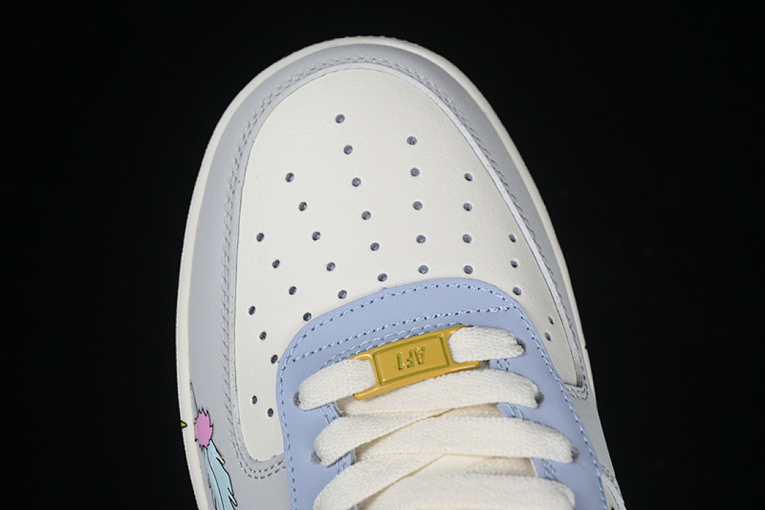 Nike [DB3301-711]-[AIR FORCE 1 07 LOW CHERUB WHITE/GREY/BLUE/GOLD]-[WOMAN:36-39]-[MAN:40-45] - Image 10