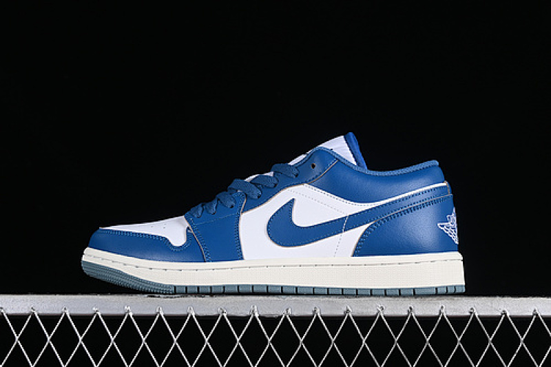 Jordan AIR Jordan 1 LOW WHITE/BLUE · FN5214-141, photo 1