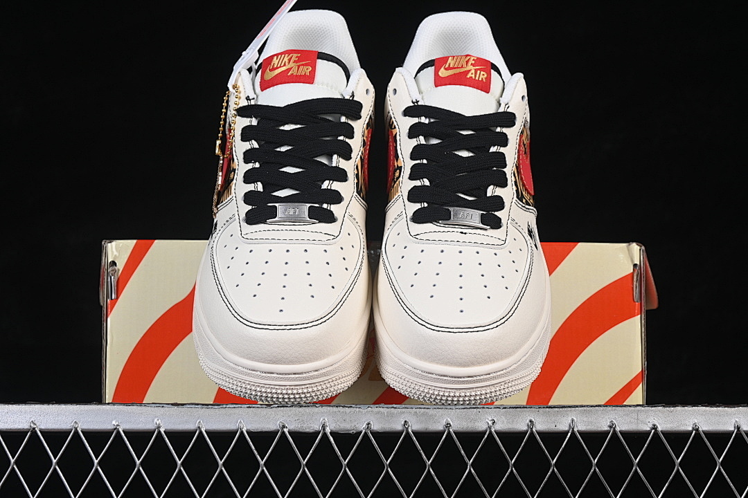 Nike [QW5288-122]-[AIR FORCE 1 07 LOW WHITE/BLACK/RED/GOLD]-[WOMAN:36-39]-[MAN:40-45] - Image 13