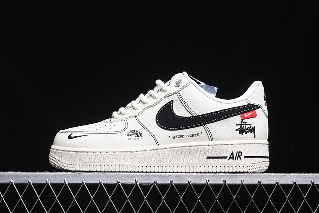 Nike [SJ6698-015]-[AIR FORCE 1 07 LOW OFF WHITE/BLACK/RED]-[WOMAN:36-39]-[MAN:40-45], photo 1