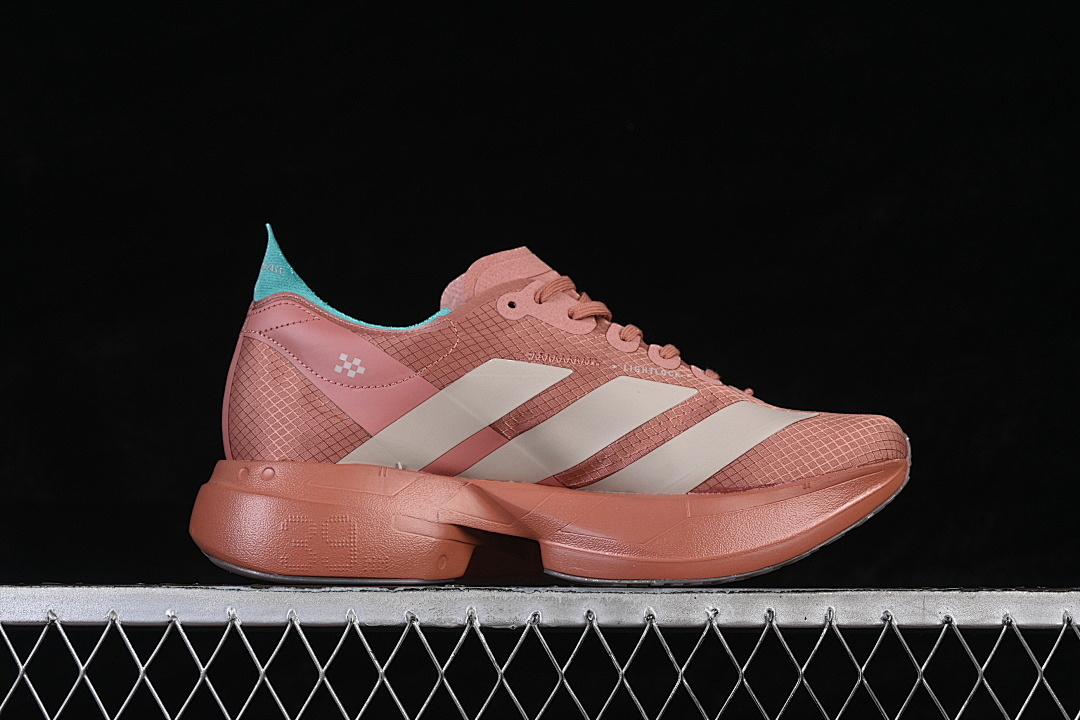 Adidas [HQ0099]-[ADIZERO ADIOS 4 M LOW-TOP RUNNING SHOES PINK/BEIGE]-[WOMAN:36-39]-[MAN:40-46] - Image 16