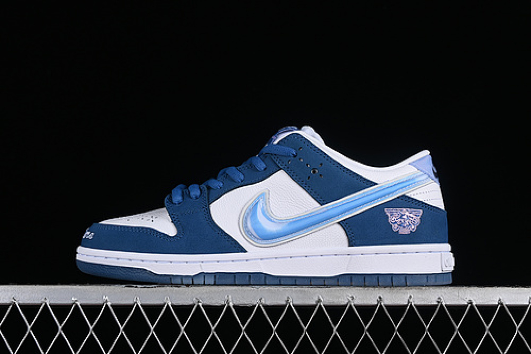 Nike BORN X RAISED DUNK LOW SB ONE BLOCK AT A TIME DEEP ROYAL BLUE/WHITE/WHITE · FN7819-400, photo 1