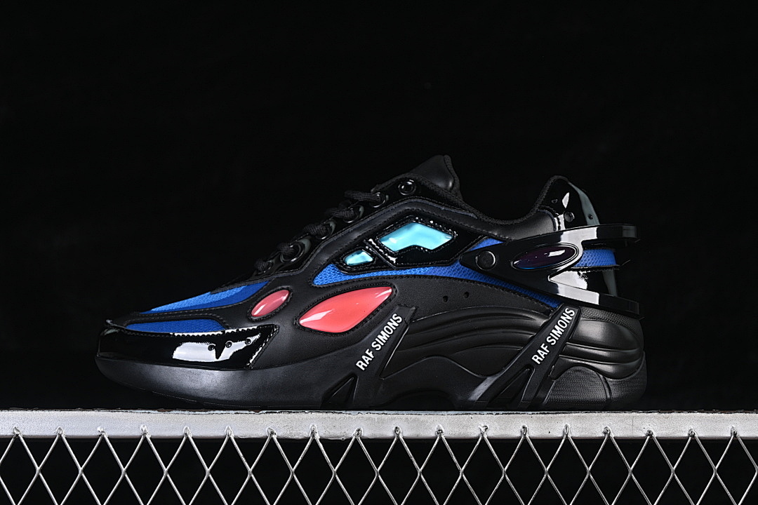 Unbranded [BLACK BLUE 0092]-[RAF SIMONS CYLON-21 CASUAL SHOES BLACK/BLUE/RED]-[WOMAN:36-39]-[MAN:40-45], photo 1