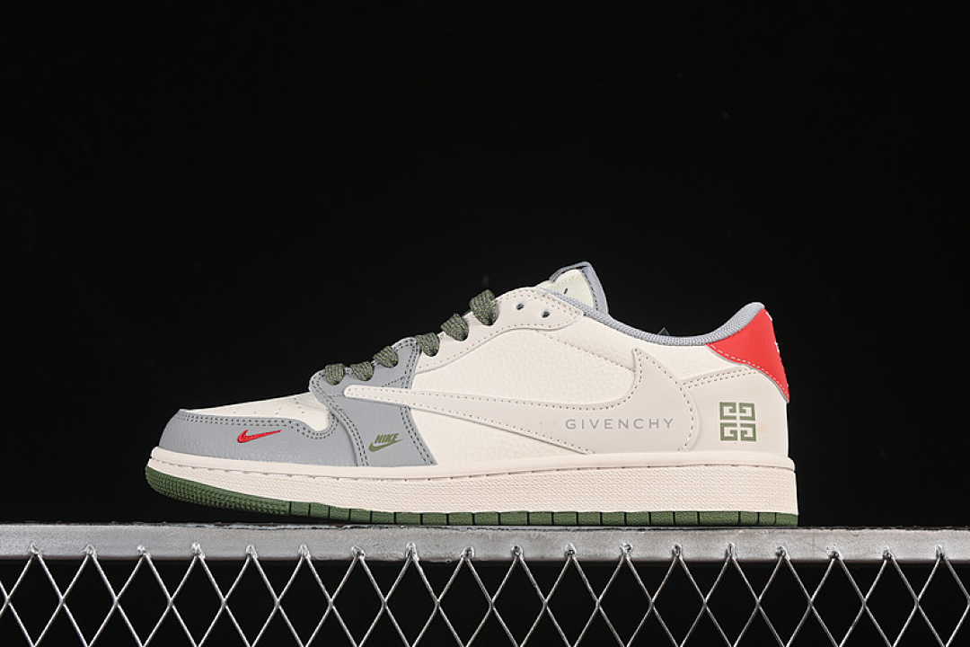 Jordan [XS7089-600]-[TRAVIS SCOTT X FRAGMENT DESIGN AIR JORDAN 1 LOW OG SP WHITE/GREY/GREEN/RED], photo 1