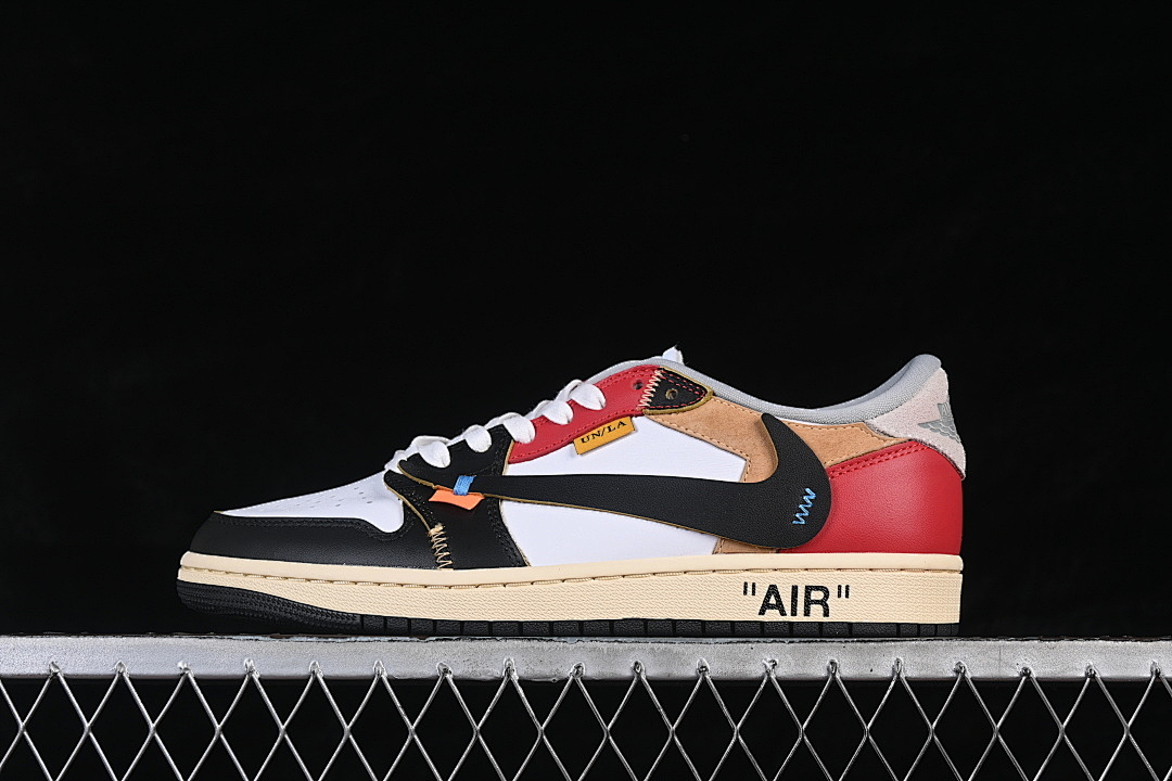 Jordan [XZ6868-005]-[AIR JORDAN 1 LOW OG WHITE/BLACK/RED/GREY]-[WOMAN:36-39]-[MAN:40-47.5], photo 1