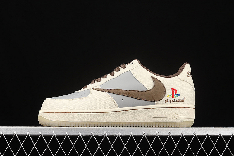 Nike Nike TRAVIS SCOTT X SONY PLAYSTATION 5 AIR FORCE 1 LOW 07 PS5 LIGHT GREY/BEIGE · BQ5826-208, photo 1
