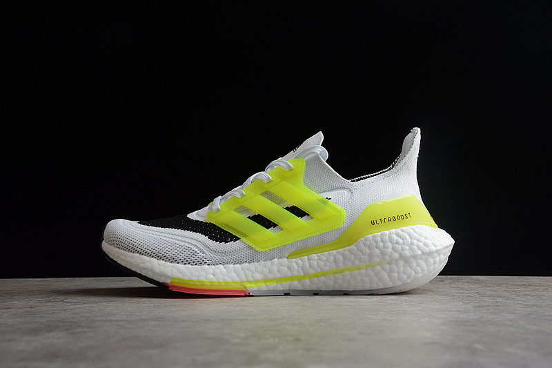 ULTRABOOST 21 SHOES CLOUD WHITE/VOLT/BLACK · FY0366, photo 1