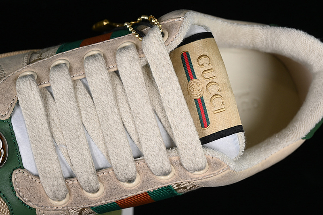 Gucci [9Y9209443]-[GU*CCI DISTRESSED SCREENER SNEAKER BROEN/GREY/GREEN]-[WOMAN:35-40] - Image 9