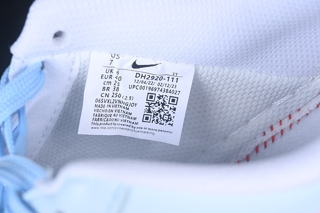 Nike [DH2920-111]-[AIR FORCE 1 07 LOW CASUAL SNEAKERS BLUE/PINK]-[WOMAN:36-39]-[MAN:40-45] - Image 5