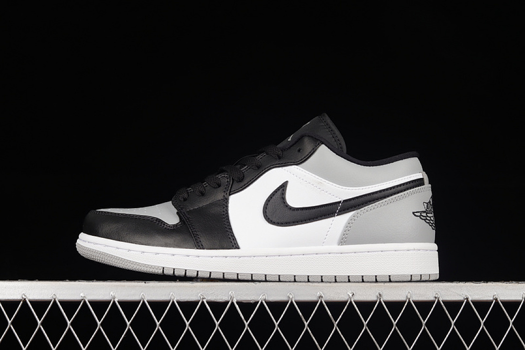 Jordan AIR Jordan 1 LOW SHADOW TOE LIGHT SMOKE GREY/BLACK/WHITE · 553558-052, photo 1
