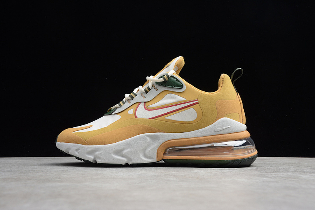 Nike AIR MAX 270 REACT REGGAE CLUB GOLD/FLAT GOLD/WHEAT · AO4971-700, photo 1