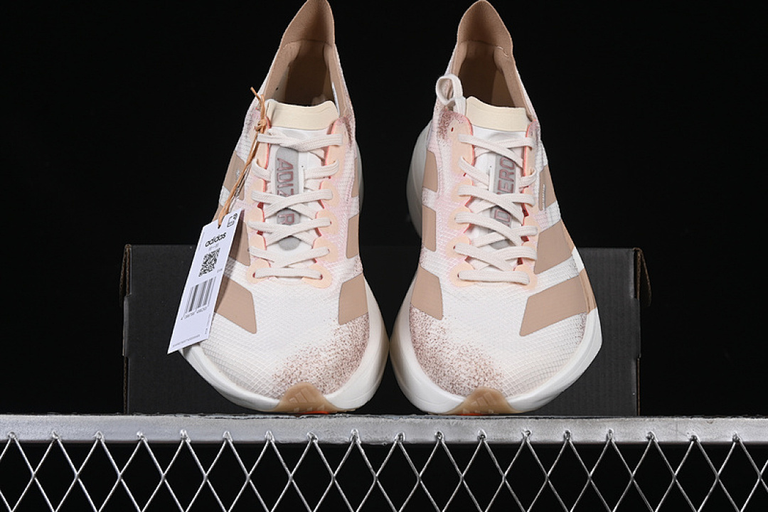 Adidas [JR6359]-[ADIZERO ADIOS 4 M WHITE/BROWN/PINK]-[WOMAN:36-39]-[MAN:40-45] - Image 13