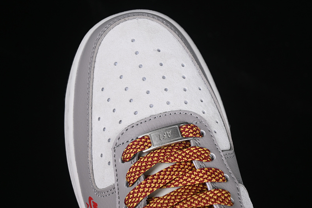 Nike [DM6688-029]-[AIR FORCE 1 07 LOW WHITE/GREY/RED/BROWN]-[WOMAN:36-39]-[MAN:40-45] - Image 10