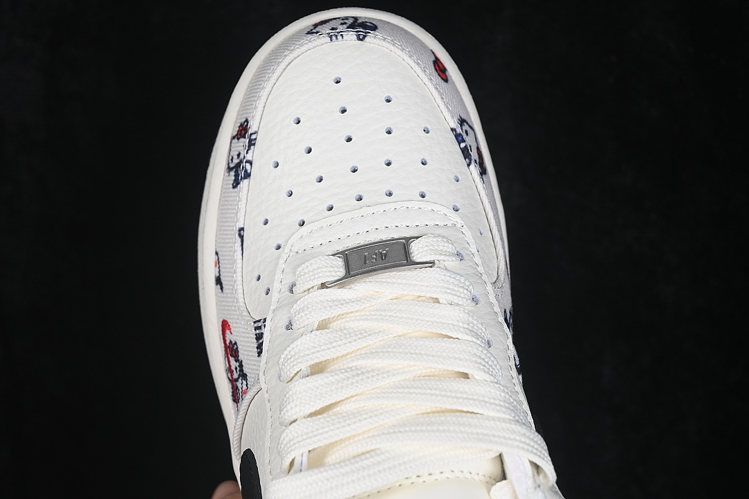 Nike [NH0601-607]-[AIR FORCE 1 07 LOW CASUAL SNEAKERS WHITE/BLACK/WHITE]-[WOMAN:36-39]-[MAN:40-45] - Image 10