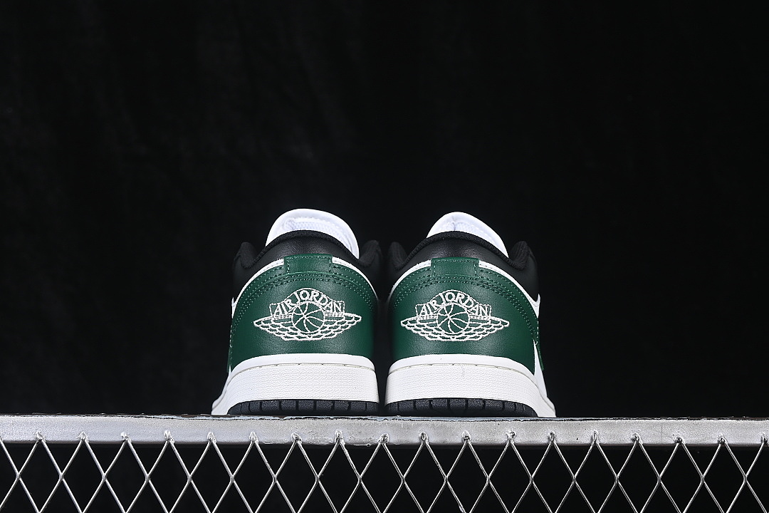 Unbranded [553558-047]-[AIR JORDAN 1 LOW AJ1 CULTURAL BASKETBALL SHOES DARK GREEN/BLACK]-[MAN:40-46] - Image 13