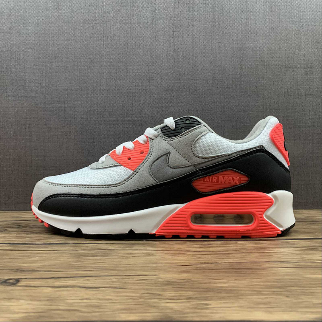 Unbranded [CT1685-100]-[AIR MAX 90 INFRARED 2020 WHITE/BLACK/COOL GREY/RADIANT RED]-[UNISEX:36-47.5], photo 1