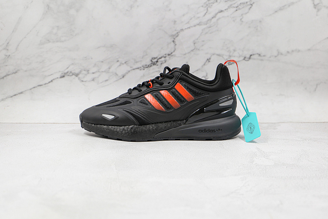 Unbranded [GZ9087]-[ZX 2K BOOST 2.0 SHOES CORE BLACK/SOLAR RED/CARBON]-[WOMAN:36-39]-[MAN:40-45], photo 1