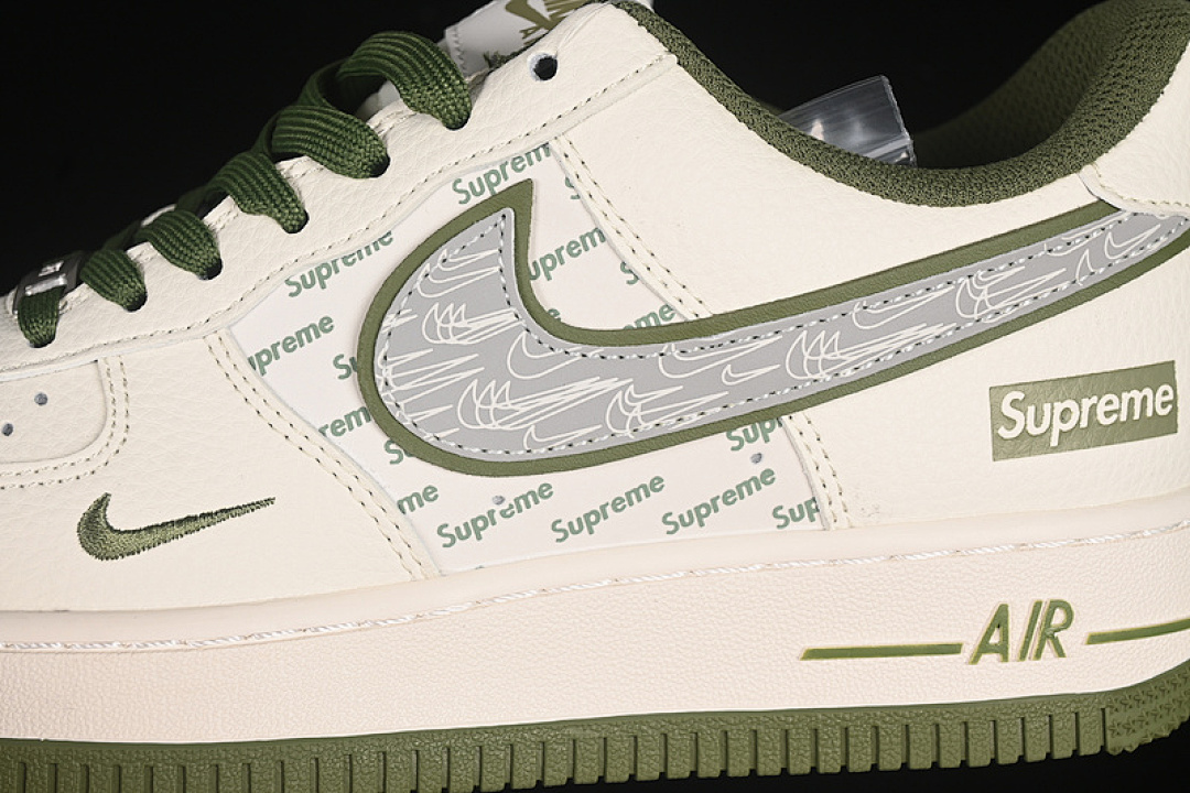 Nike [XX3168-148]-[AIR FORCE 1 07 LOW SUPREME WHITE/GREEN]-[WOMAN:36-39]-[MAN:40-45] - Image 8
