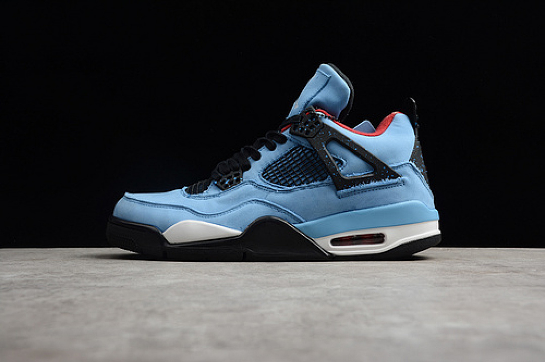 Jordan [308497-406]-[TRAVIS SCOTT'S X AIR JORDAN 4 CACTUS JACK OLIERS UNIVERSITY BLUE]-[MAN:40-47]-[OG0180], photo 1