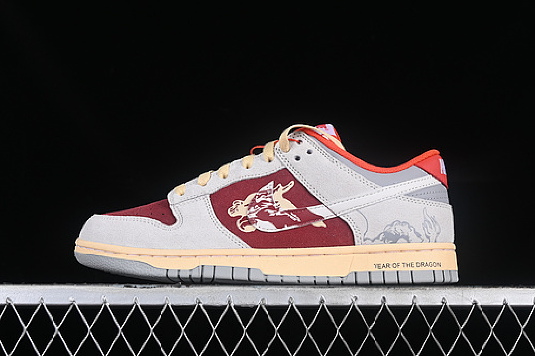 Nike DUNK LOW SB YEAR OF THE DRAGON GREY/YELLOW/RED · FJ5429-133, photo 1