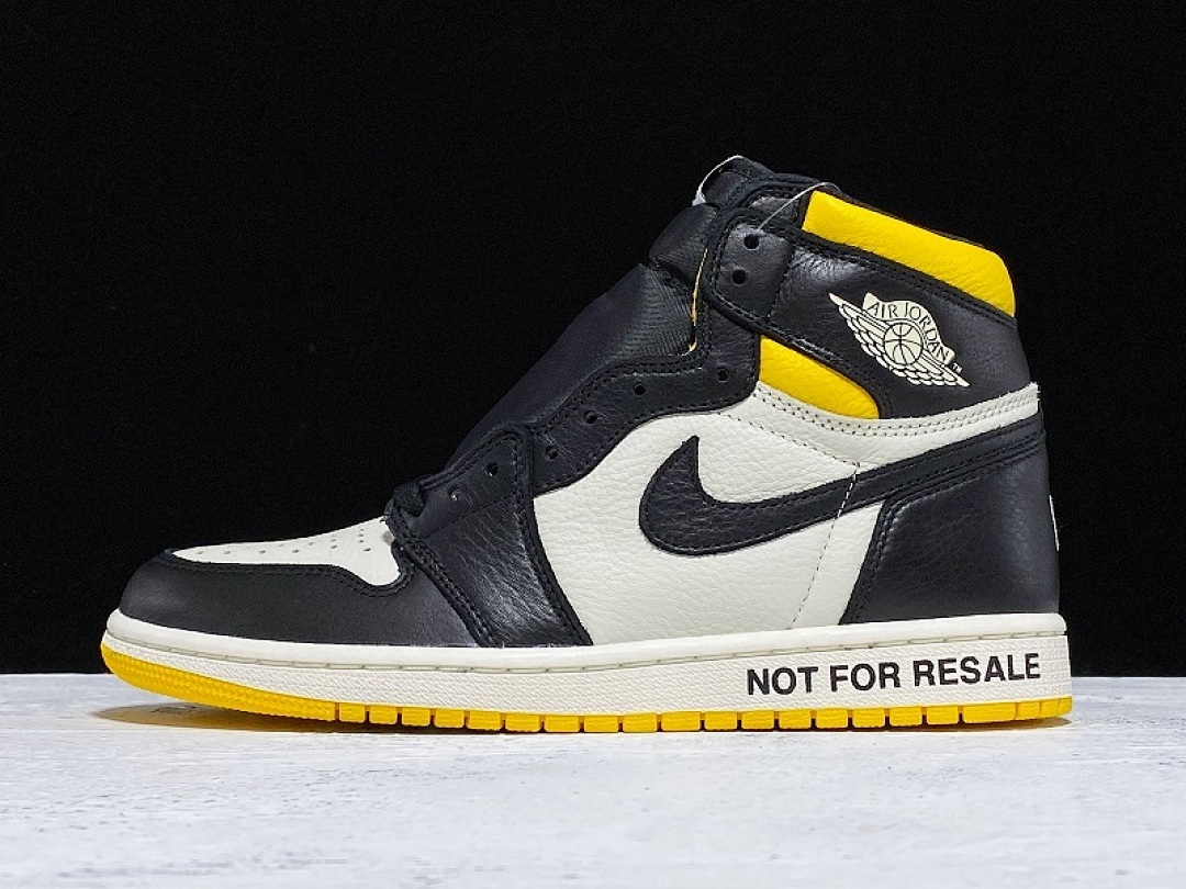 Jordan GET AIR Jordan 1 RETRO HIGH NOT FOR RESALE BLACK/VARSITY MAIZE · 861428-107, photo 1