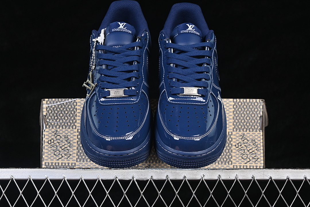Nike [NH0601-524]-[AIR FORCE 1 07 LOW CASUAL SNEAKERS NAVY BLUE/NAVY BLUE]-[WOMAN:36-39]-[MAN:40-45] - Image 13