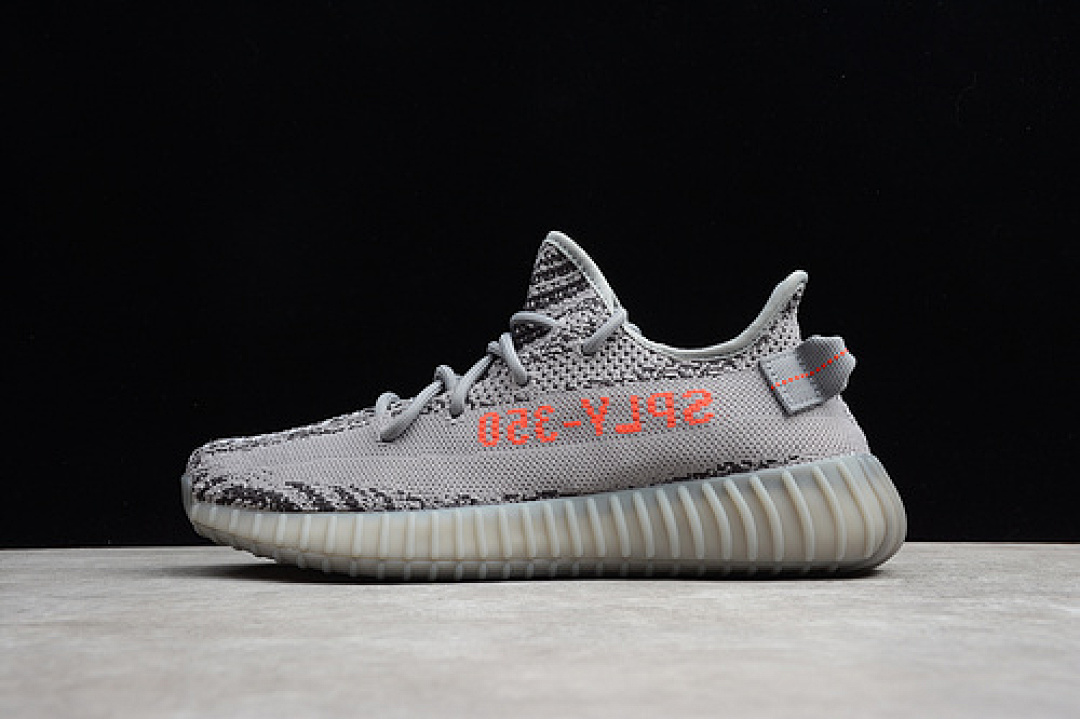 Adidas [AH2203]-[CJ YEEZY BOOST 350 V2 BELUGA 2.0 GREY/BOLD ORANGE-DARK GREY]-[UNISEX:36-47], photo 1