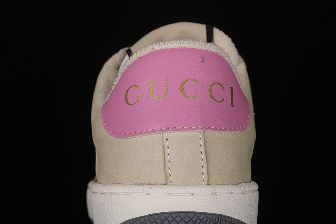 Gucci [GU*CCI ACE EMBROIDERED LOW-TOP SNEAKER BEIGE/WHITE/GREEN-PINK]-[WOMAN:35-40] - Image 7