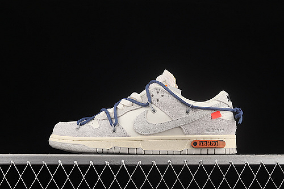 Purple [DJ0950-112]-[OW X SB DUNK LOW LOT 18 OF 50 SAIL/NEUTRAL GREY/PURPLE]-[UNSIEX:36-45], photo 1