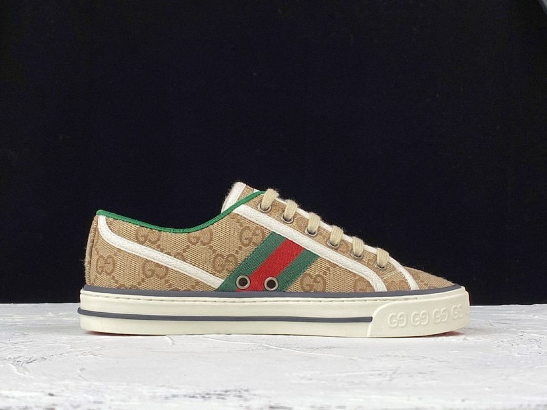Gucci [GU*CCI ACE EMBROIDERED LOW-TOP SNEAKER LIGHT BROWN/GREEN/RED]-[UNISEX:35-44] - Image 18