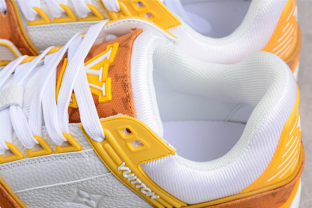 Louis Vuitton [L*V TRAINER SNEAKERS WHITE/YELLOW/ORANGE]-[MAN:38-45] - Image 7