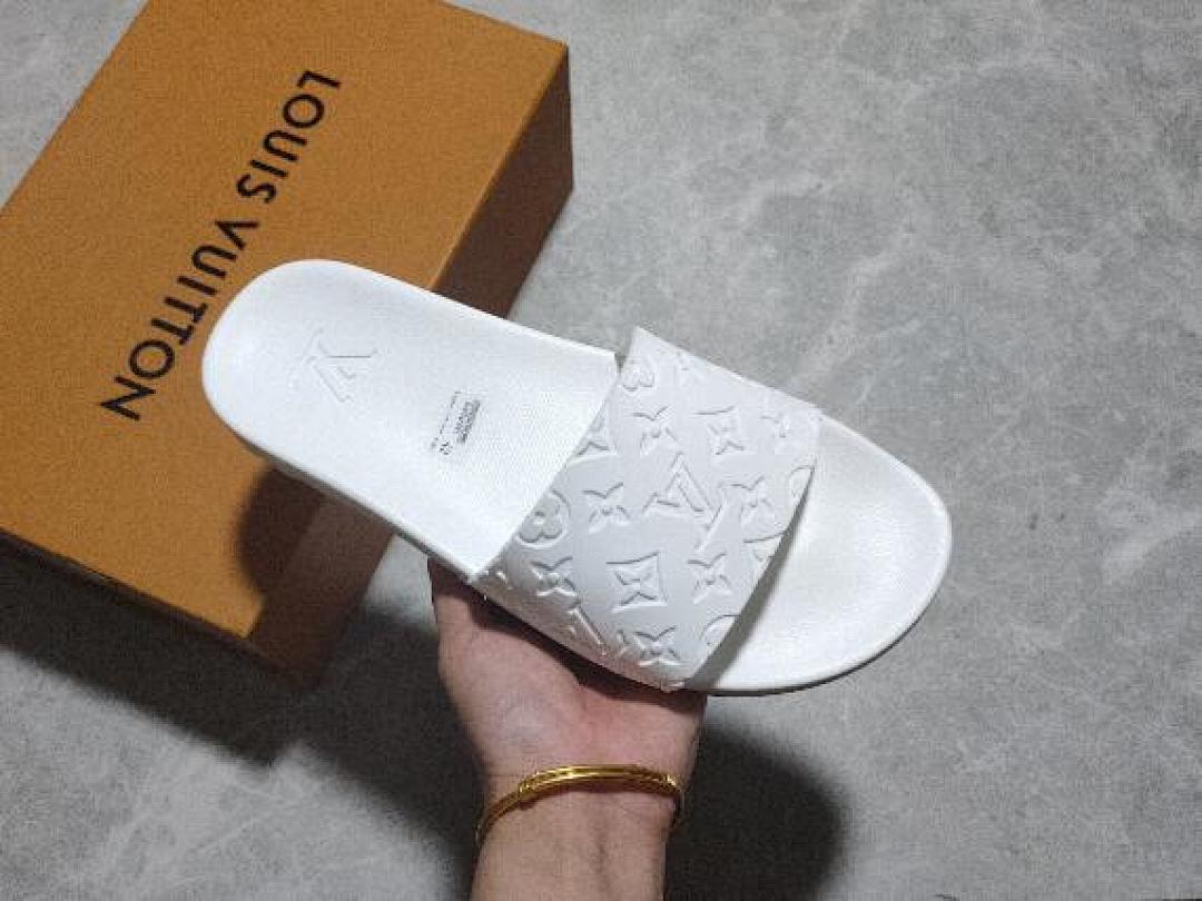 Louis Vuitton [L*V WATERFRONT SLIPPERS WHITE/WHITE/WHITE]-[WOMAN:35-39]-[MAN:40-45] - Image 7