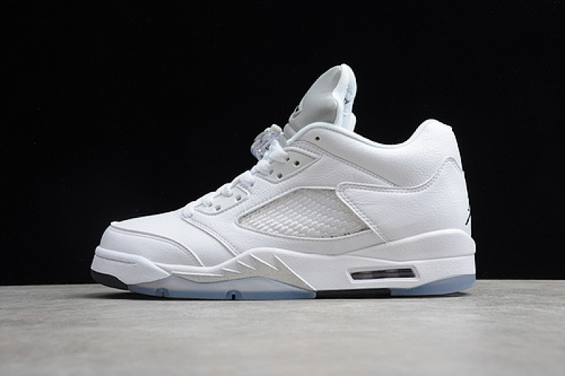 Jordan AIR Jordan 5 RETRO LOW WHITE/WOLF GREY-BLACK · 819172-122, photo 1