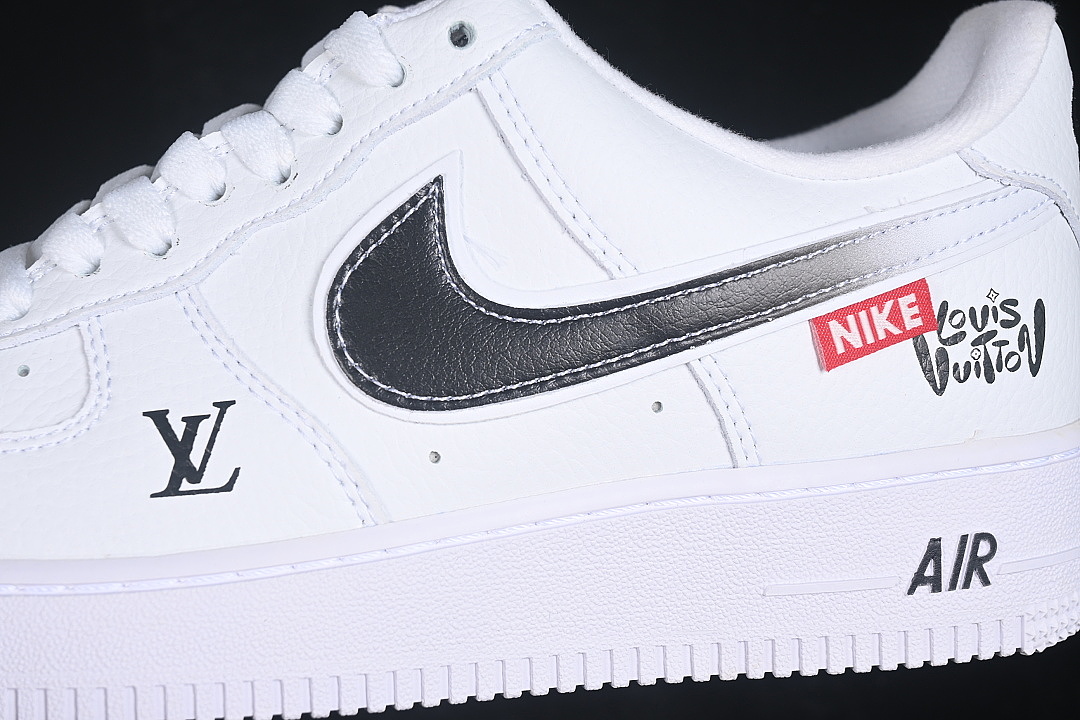 Nike [WY0655-109]-[AIR FORCE 1 07 LOW CASUAL SNEAKERS BLACK/WHITE]-[WOMAN:36-39]-[MAN:40-45] - Image 7