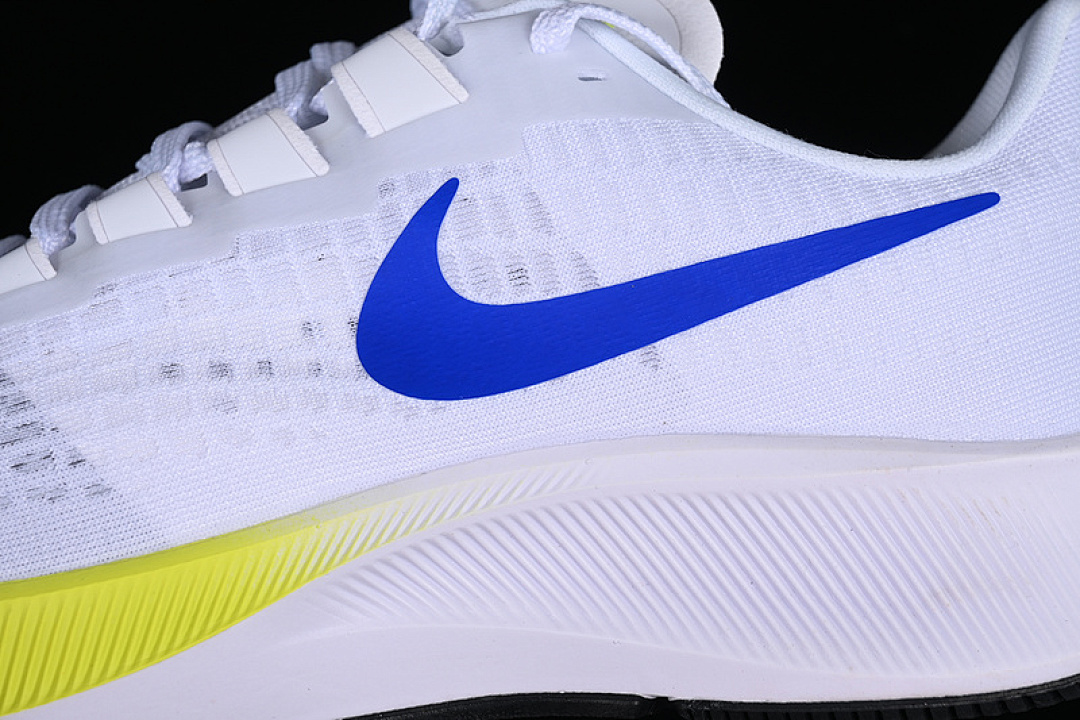 Nike [BQ9646-102]-[AIR ZOOM PEGASUS 37 WHITE/BLUE/YELLOW/GREY]-[MAN:39-46] - Image 8