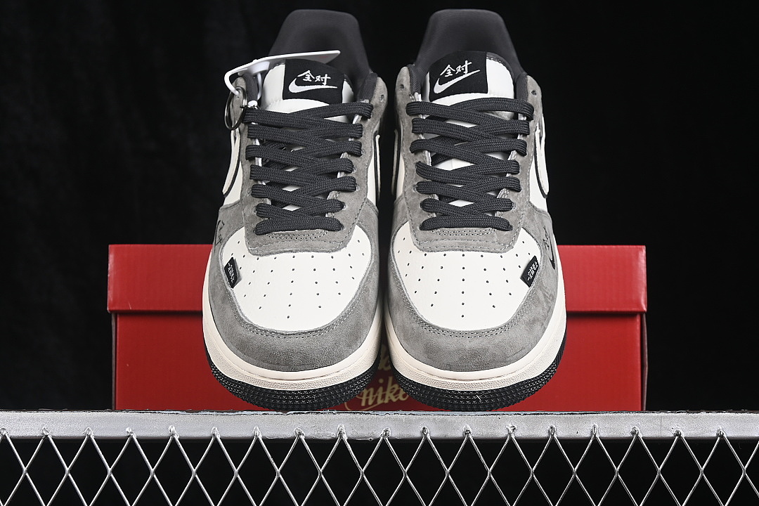 Nike [RD1988-001]-[AIR FORCE 1 07 LOW CASUAL SNEAKERS WHITE/GREY/BLACK]-[WOMAN:36-39]-[MAN:40-45] - Image 13