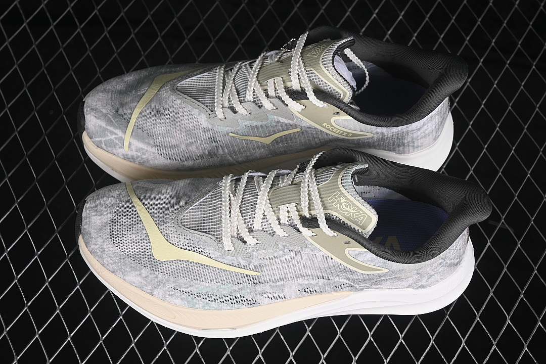 Hoka [1180830 SQW]-[ROCKET X 3 RACING RUNNING SHOES LIGHT GRAY/WHITE]-[WOMAN:36-39]-[MAN:40-45] - Image 10